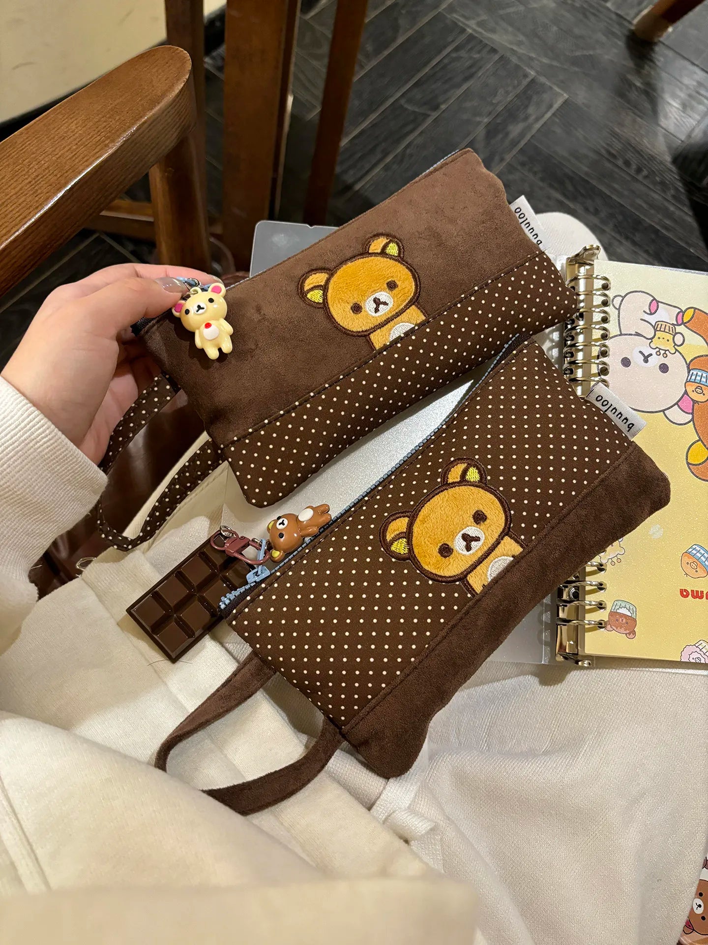 Embroidered Rilakkuma Pencil Case