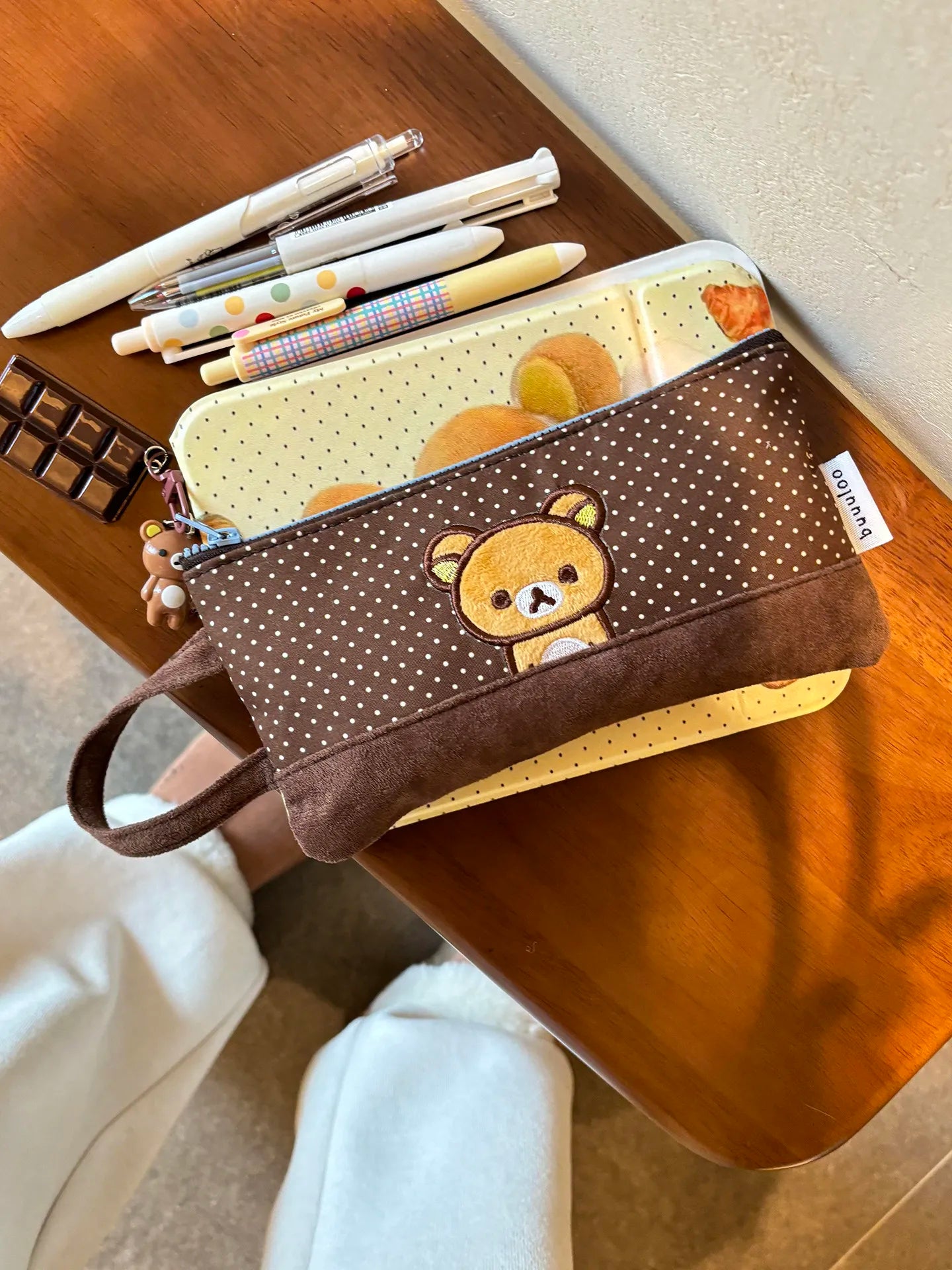 Embroidered Rilakkuma Pencil Case