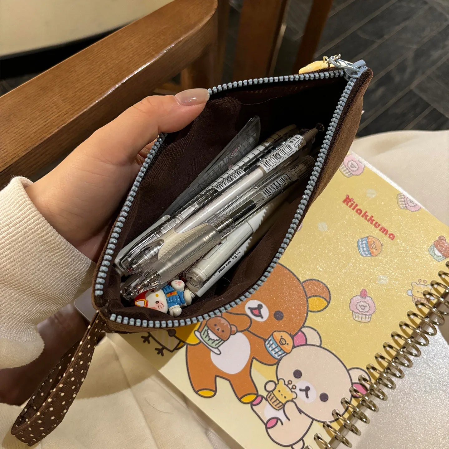 Embroidered Rilakkuma Pencil Case