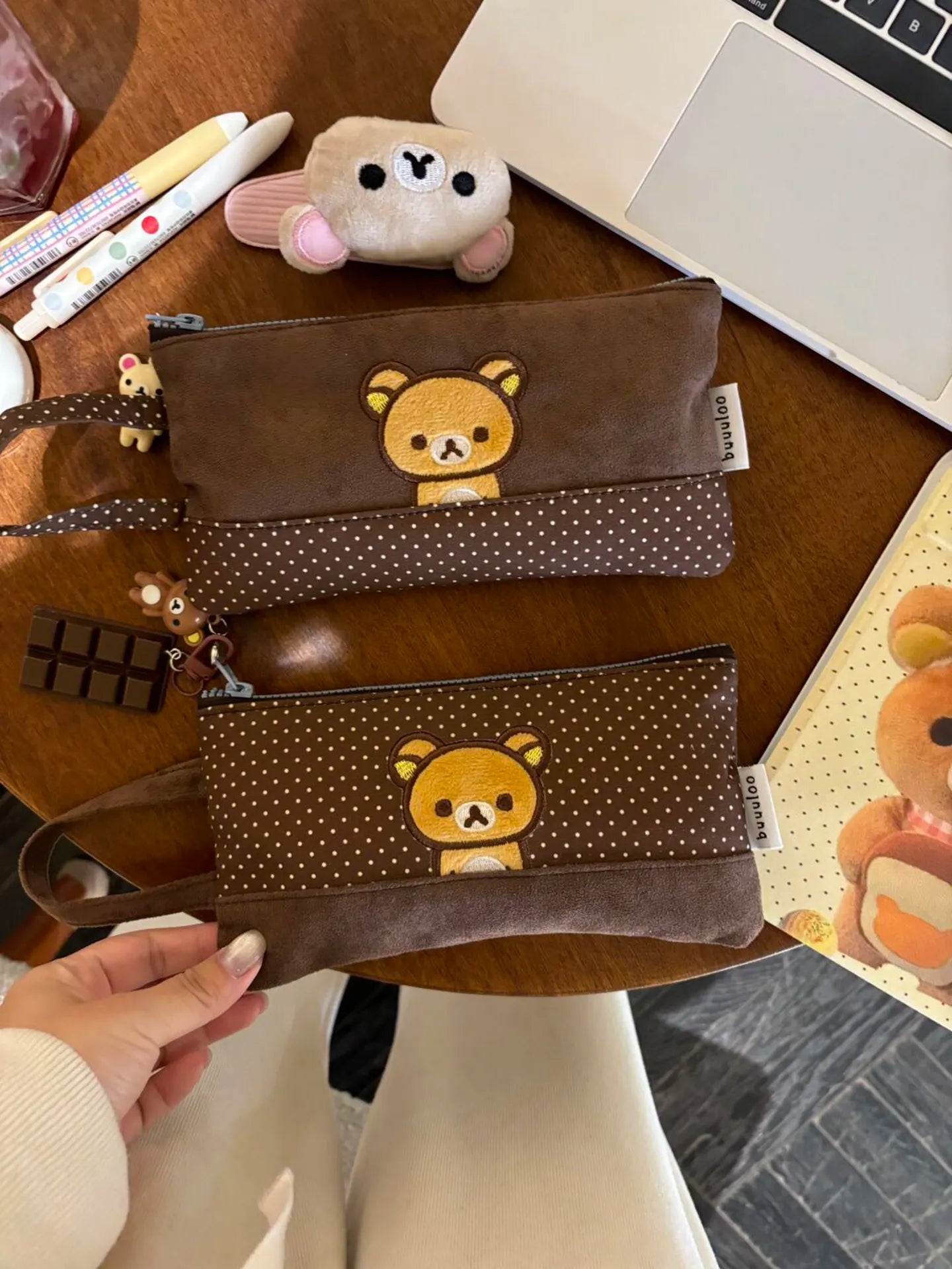 Embroidered Rilakkuma Pencil Case