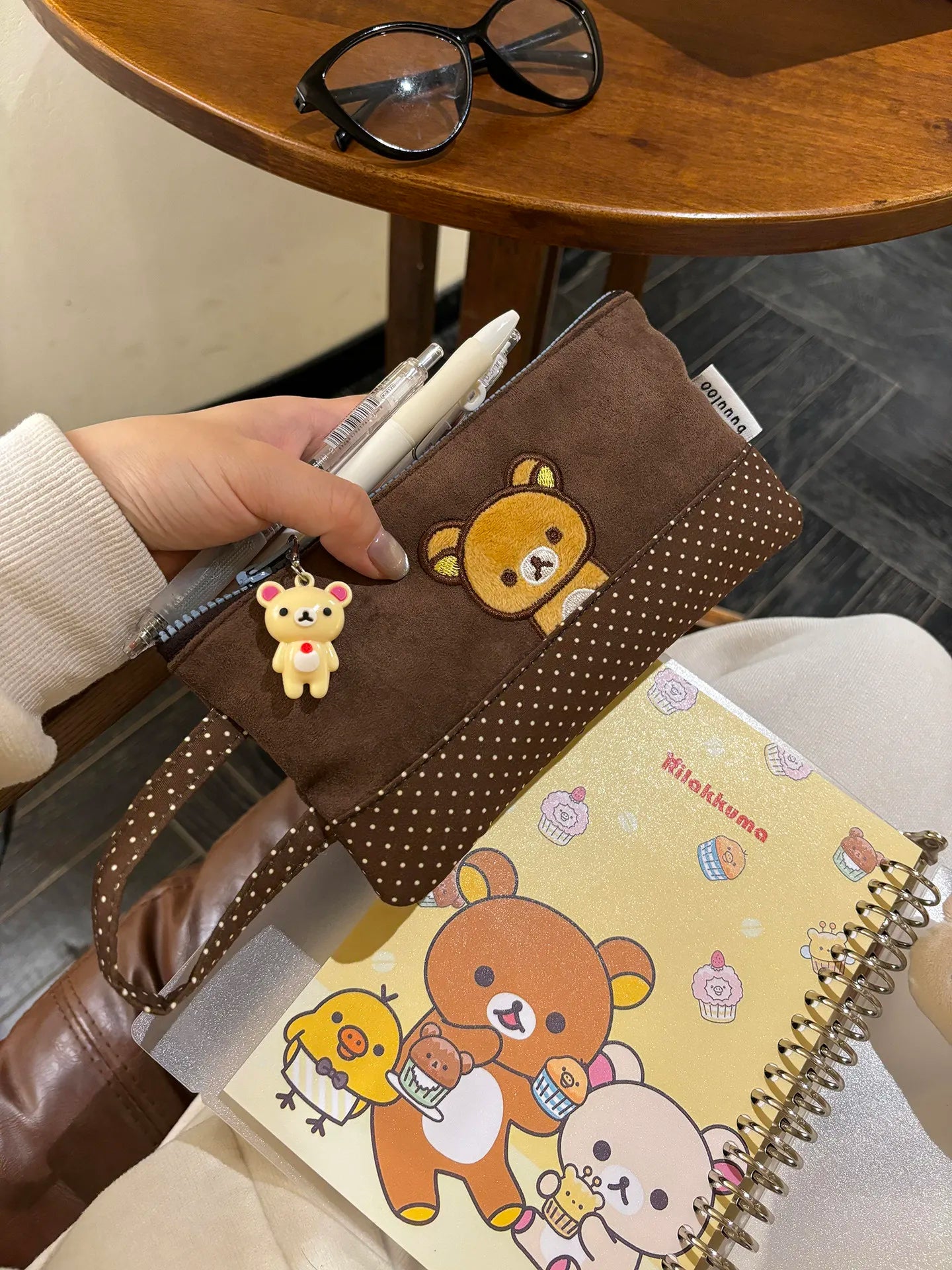 Embroidered Rilakkuma Pencil Case