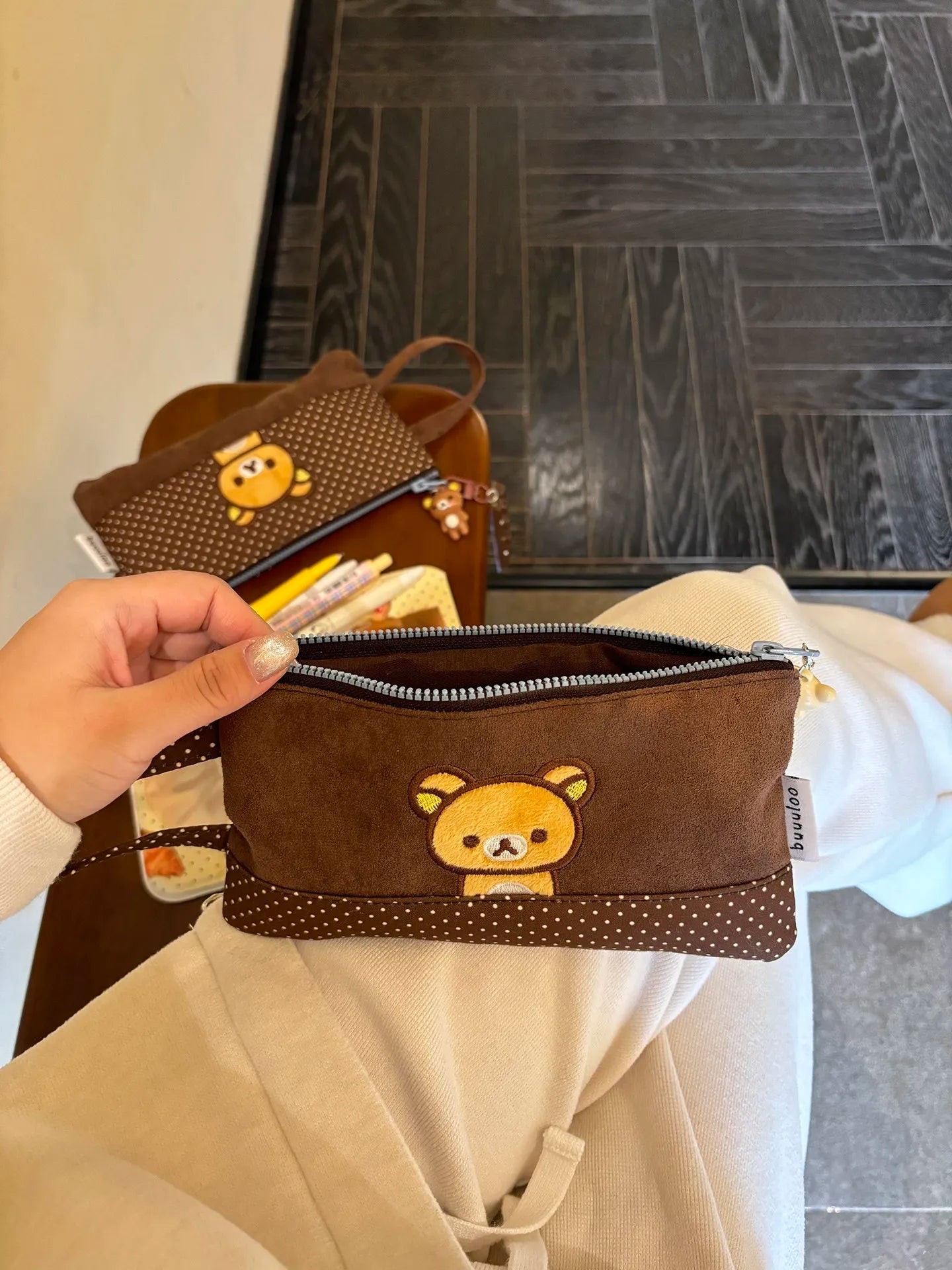 Embroidered Rilakkuma Pencil Case