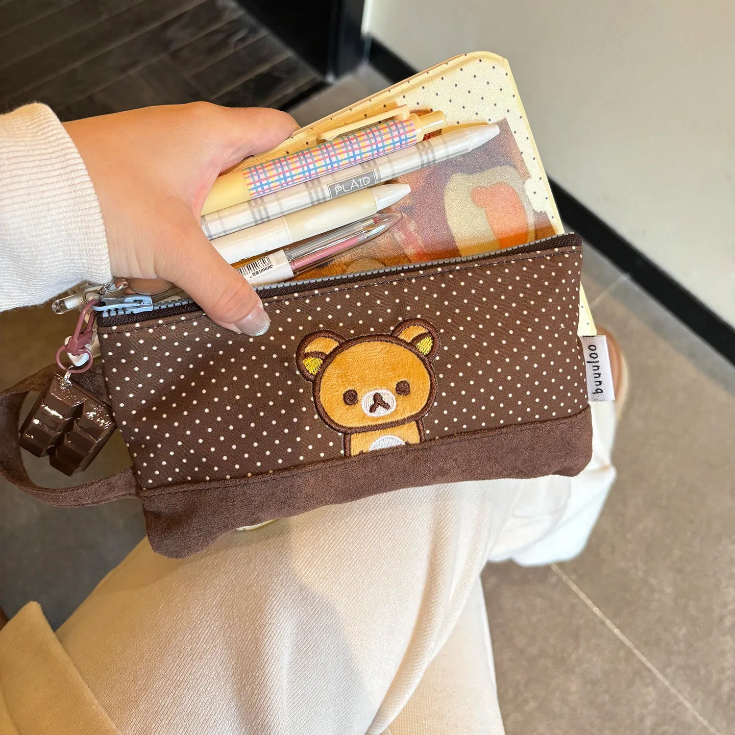 Embroidered Rilakkuma Pencil Case