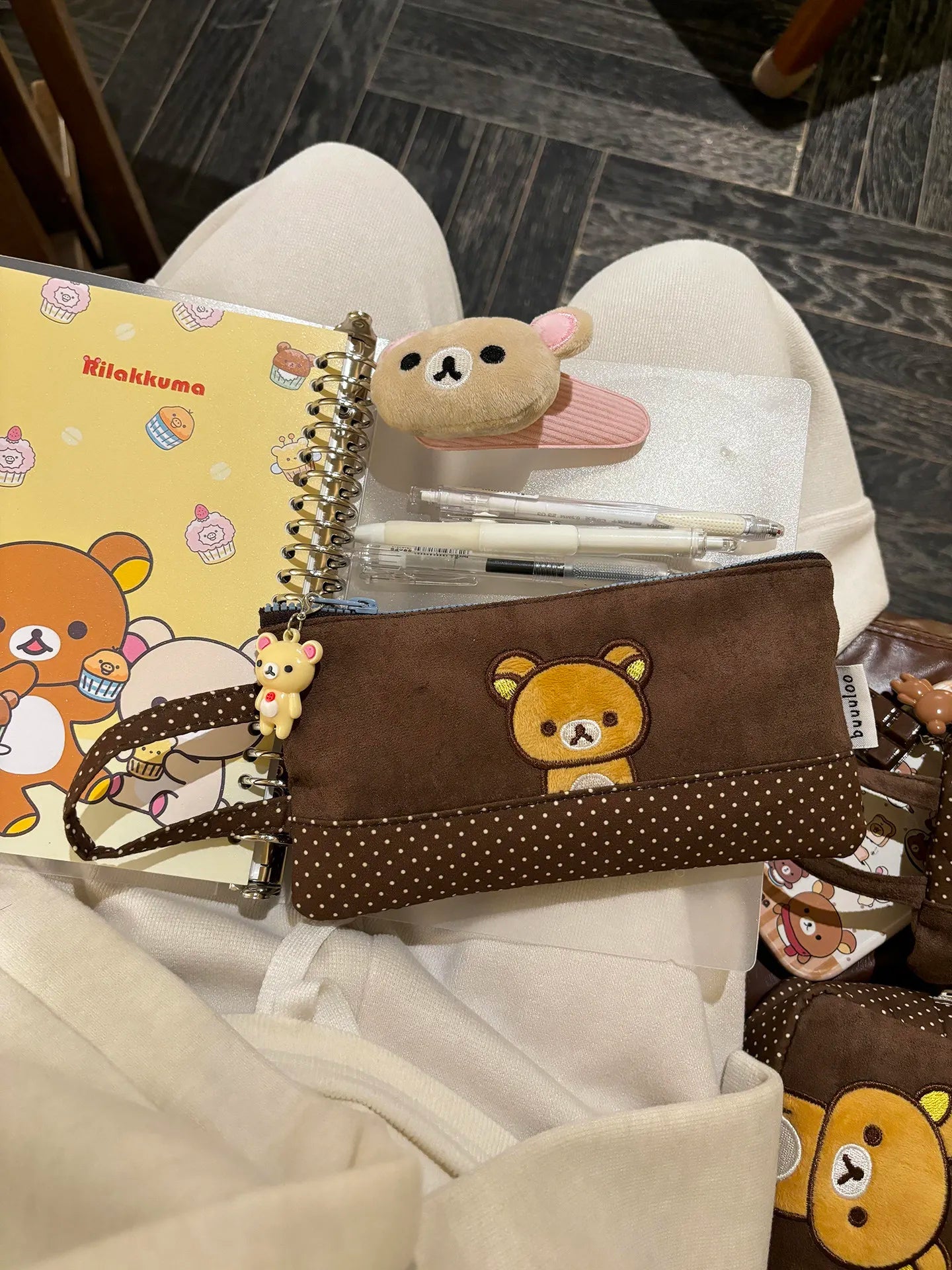 Embroidered Rilakkuma Pencil Case
