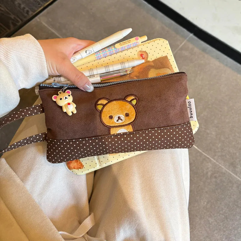 Embroidered Rilakkuma Pencil Case