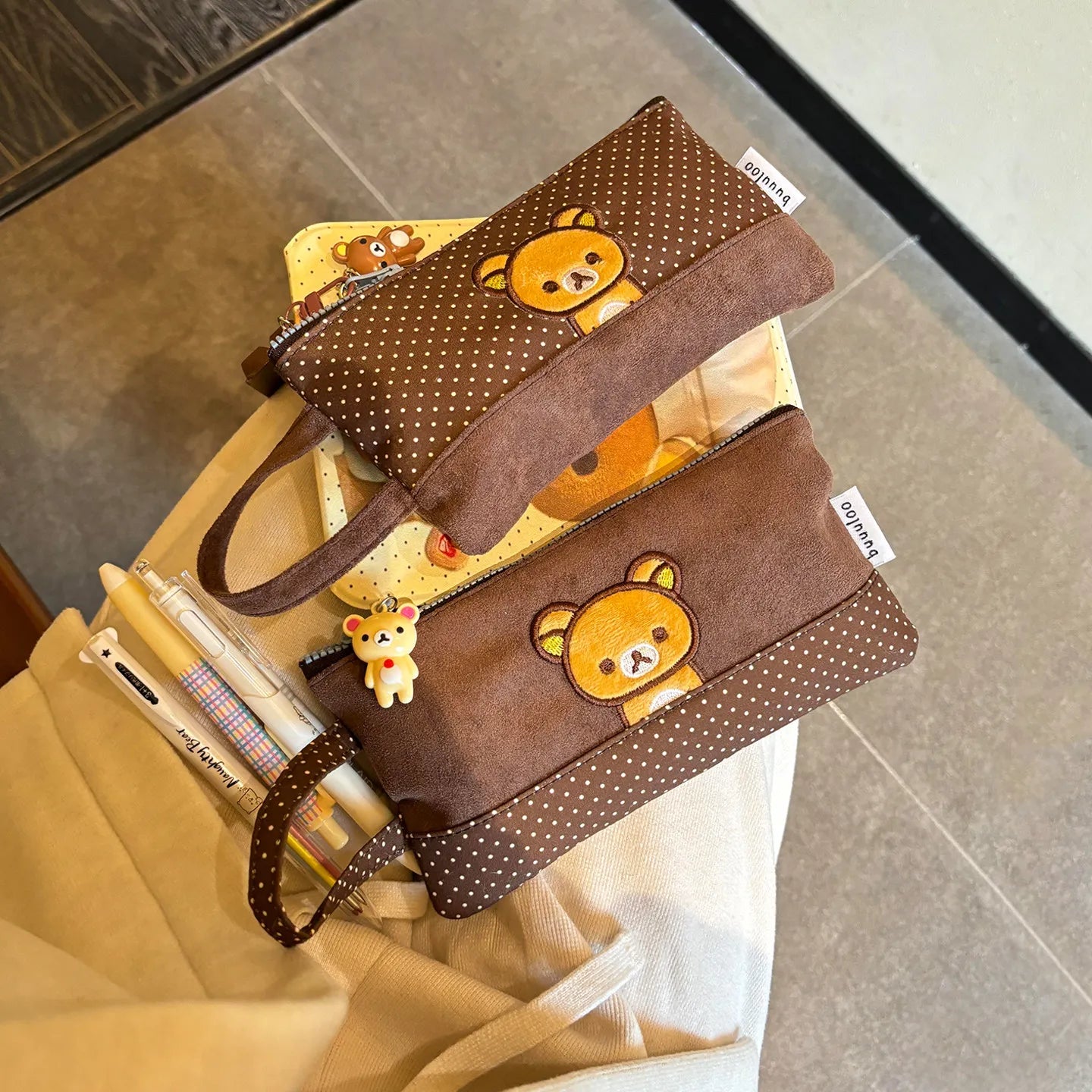 Embroidered Rilakkuma Pencil Case