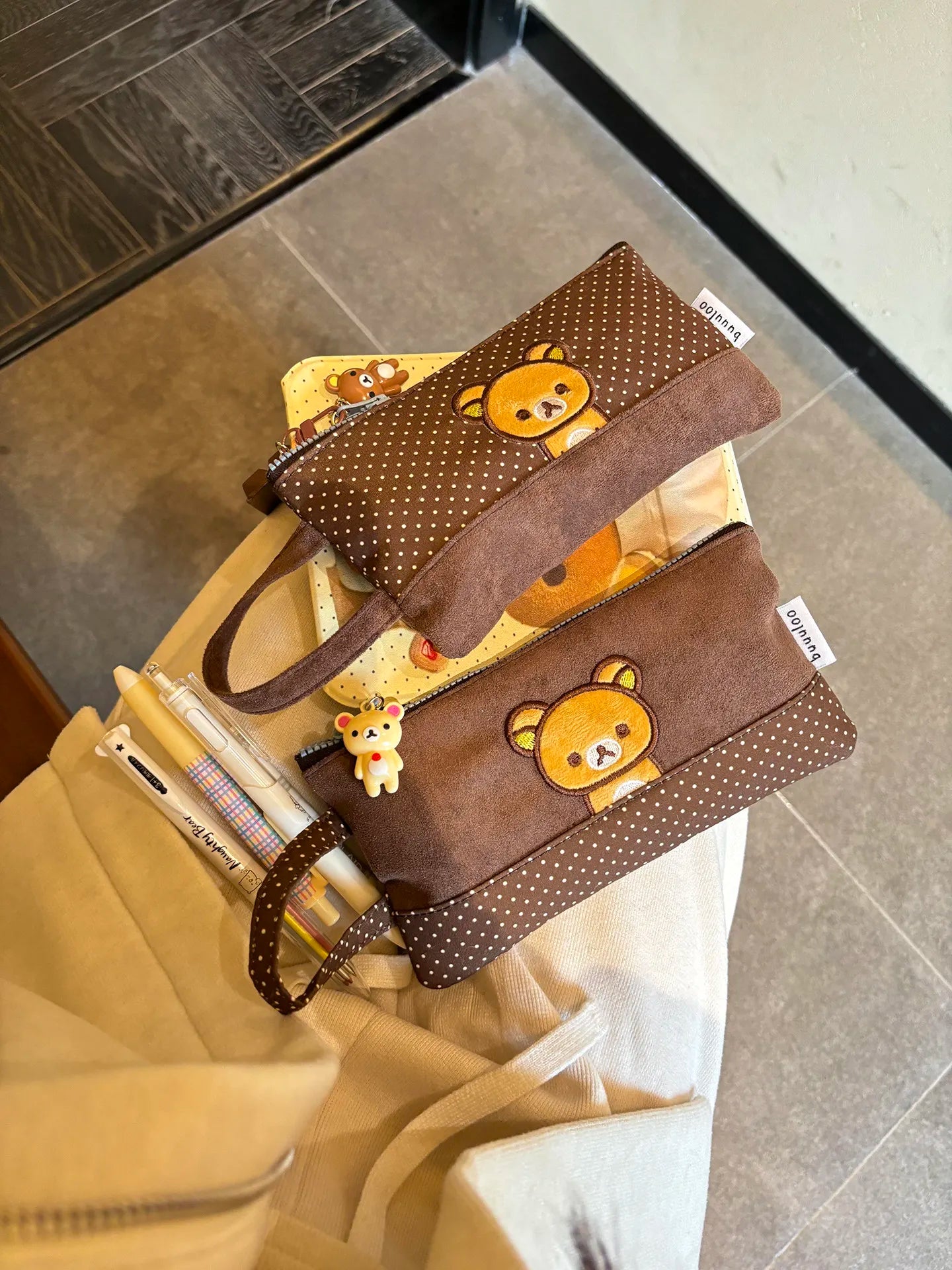 Embroidered Rilakkuma Pencil Case