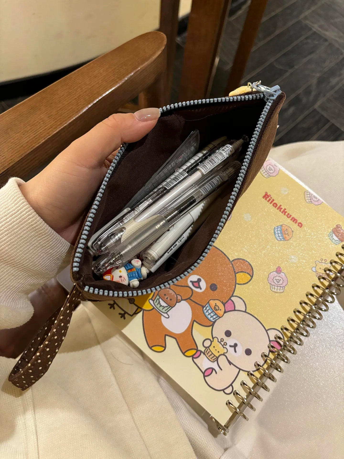 Embroidered Rilakkuma Pencil Case